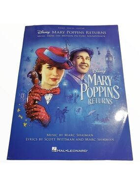 Disney Mary Poppins Returns Book Music from the motion picture soundtrack